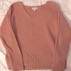 small, coral, lucky brand, sweater